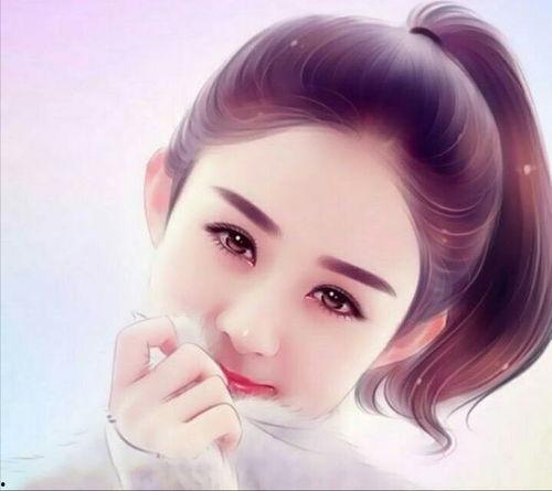 漫画女明星手绘迷你